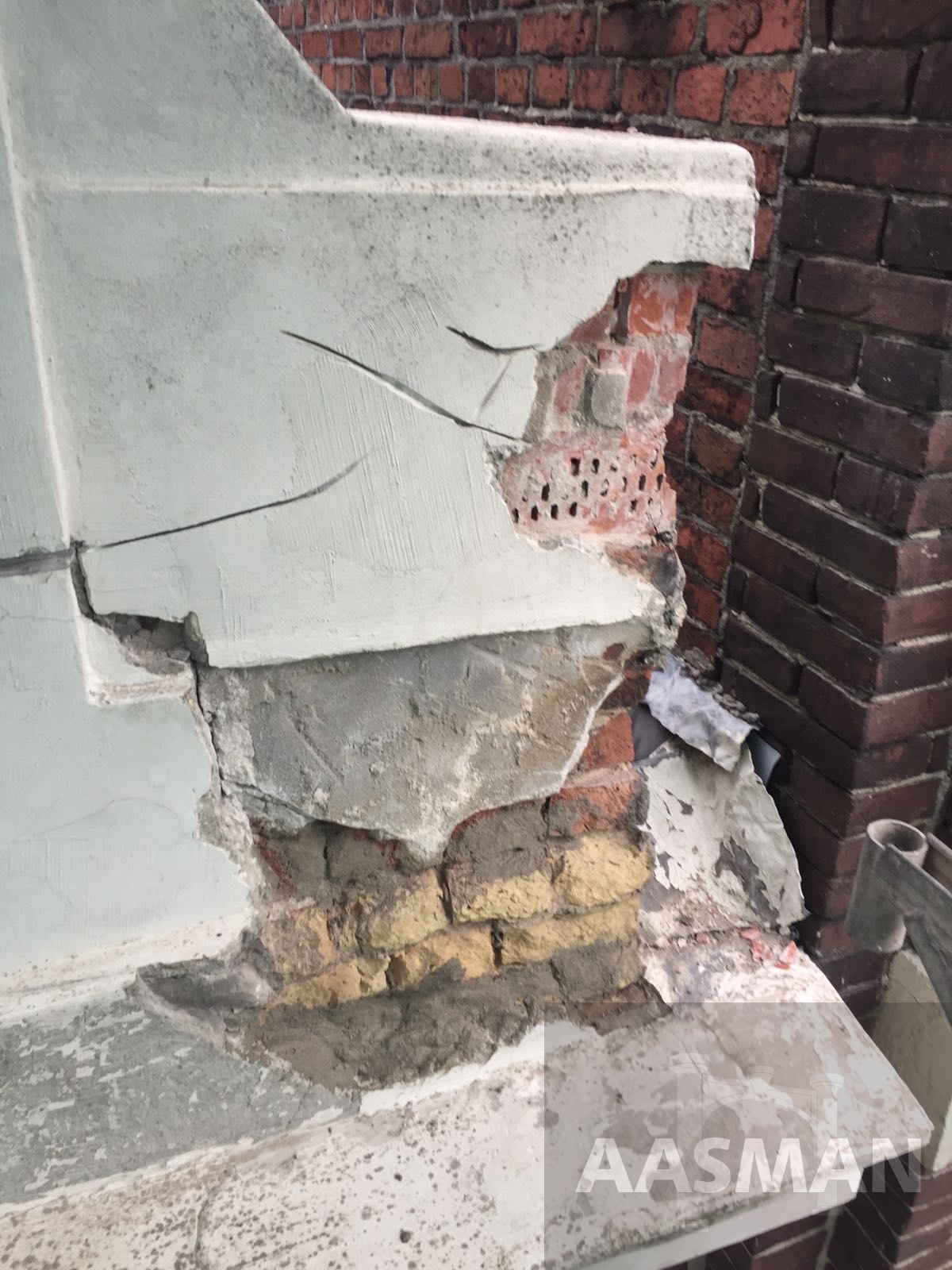 Buitengevel restauratie door Aasman Stukadoors