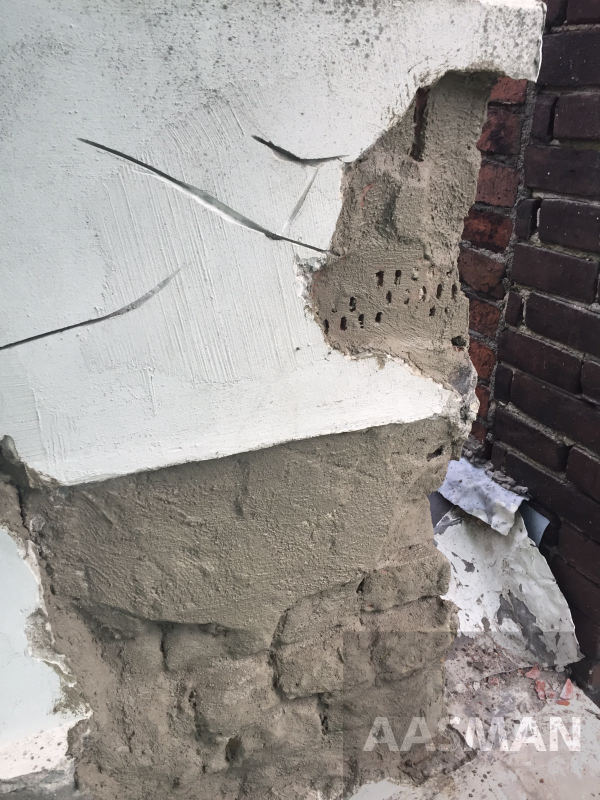 Buitengevel restauratie door Aasman Stukadoors